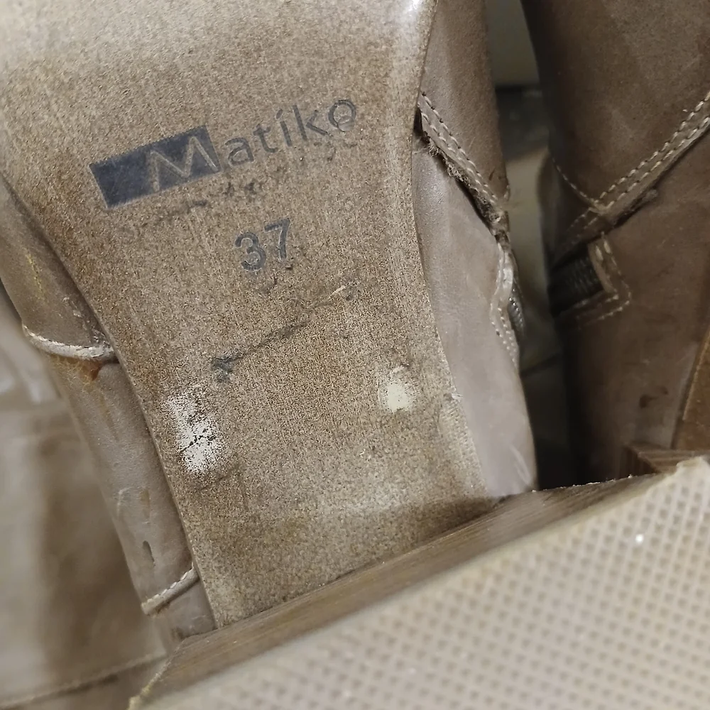 Matiko Tan Over the Knee Leather Boots
